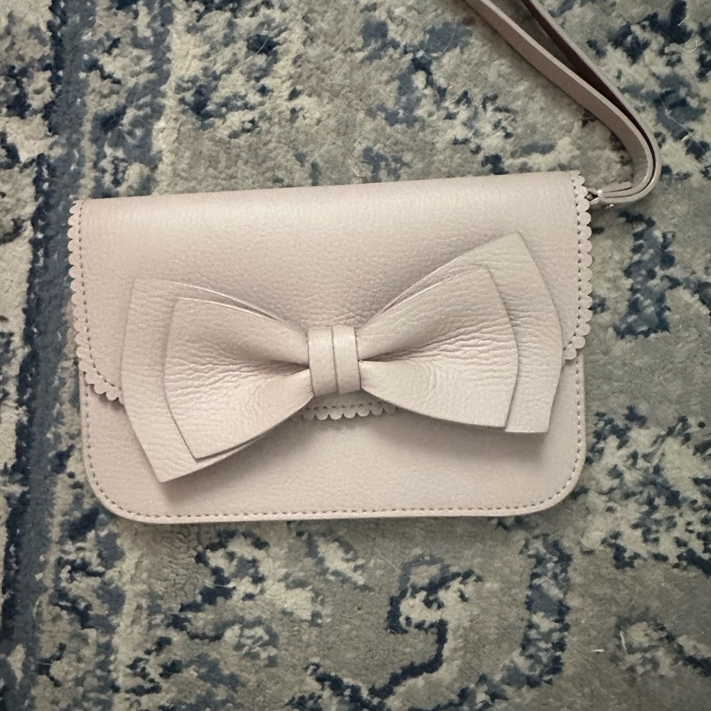 Kate Spade Cream Bow Clutch